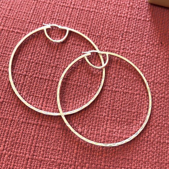 Jewelry - Large Sterling Silver Hoop Earrings